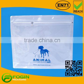 wholesale clear plastic zipper eva bag