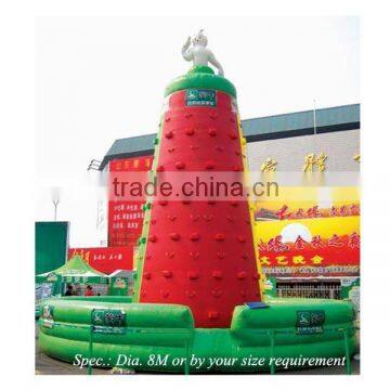 PVC tarpaulin outdoor inflatable rock climbing wall for advertisement