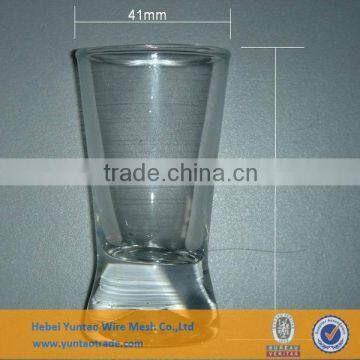 Promotional glass cup with logo acceptable/cheap price