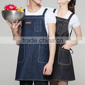 wholesale cheap Bib denim apron for waiter