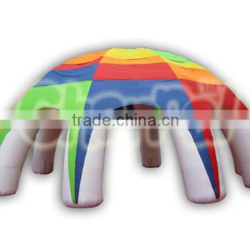 Rainbow color inflatable tent cheap price for sale