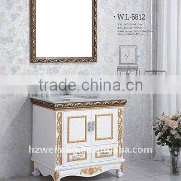 Marble top Modern Wood Bathroom Vanity furniture