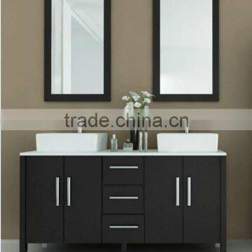 59" soild wood double sink bathroom vanity