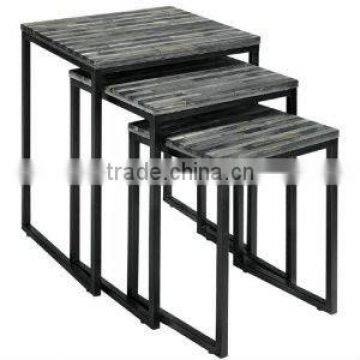 Industrial stool set of 3