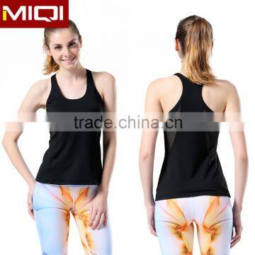 2016 custom make women brethable mesh yoga wear sports tank tops