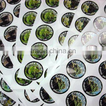 Vinyl Adhesive Pvc Label Transparent Plastic Sticker Label Sheet