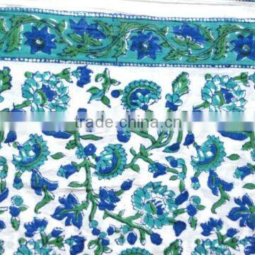 RTHCFC -28 100% Cotton Printed Fabric Hand Block Flower Printed Fabric Jaipur Manufacturer