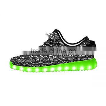 Knit Upper LED Shoes Fashion Light Weight LED Shoes USB Charge LED Shoes photo-3