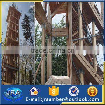 Protective Fence Landscape Perspective Window With Wire Rope Mesh photo-3