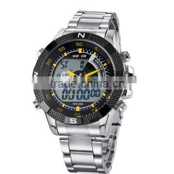 WEIDE WH1104-5 Latest Watches Design For Men Stainless Steel Watch Big Dial Mans Watch photo-2
