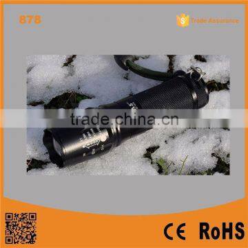 878 High Power Waterproof led flashlight torch Aluminium LED Flashlight Torch