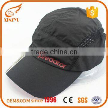 New model baseball caps with words racing mesh black sports cap