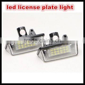 High Power Error Free 18 SMD 3528 LED License Plate Light Lamp For Toyota Crown led tail license plate light super white