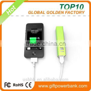 mini usb mobile powerbank with 2600mah capacity