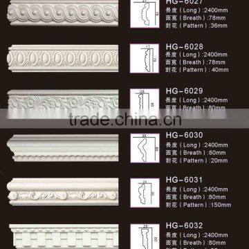 polyurethane pu foam typrs of ceiling materials pu foam skirting moulding for home decoration