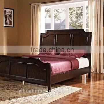 classic wooden furniture bed high headboard antique style