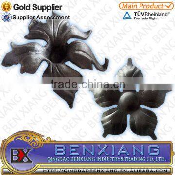 2015 New style wrought iron leaves , cast iron fittings