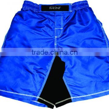 men blank mma shorts in blue color