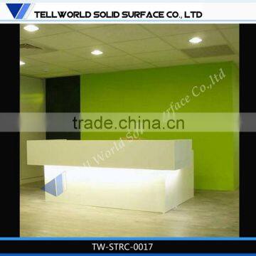 Tell World 2015 Exhibition front desk counter/office reception front desk counter design