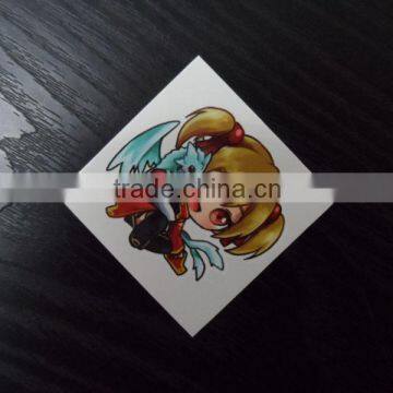 Best selling novel and fashion tattoo sticker