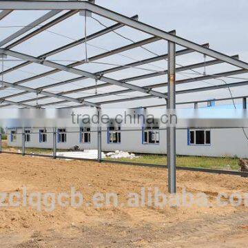 poultry farm with light steel structure frame