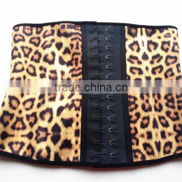 New Design Plus Size Leopard Print Underbust Latex Girdle Waist Corset Trainer