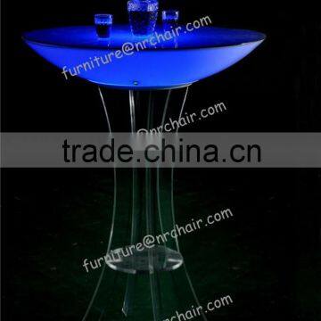 Nightclub Bar Hotel Use LED Light Up Bar Cocktail Table