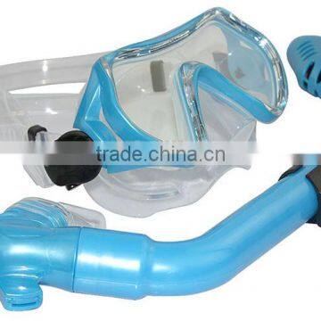 Scuba diving gear full face swimming mask dry snorkel diving equipment set