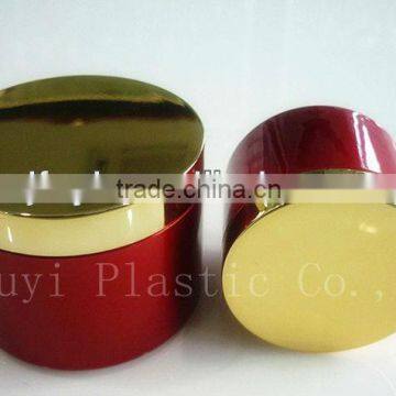 Round Plastic Cosmetic Container, Body Cream Container with ABS Cap