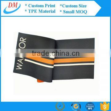 2016 OEM quality full color printing custom yoga mat natural