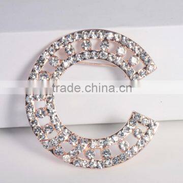 Korean CC brooches pins for women fancy rhinestone luxury crystal fashion brooch