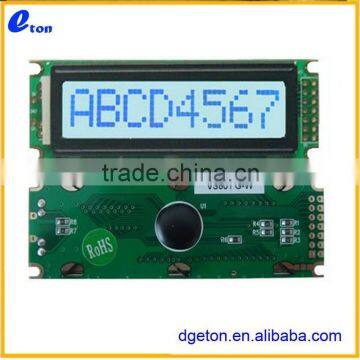 8*1 COB white LED character lcd display module