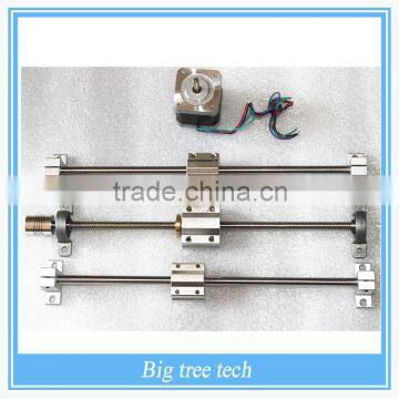 T8 screw diameter acme screw T8 track kit, includes screw nut, screw bearing, rails, slider, rail bracket, Couplings