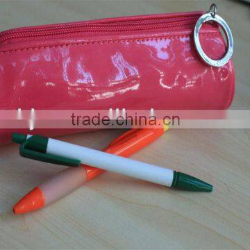 Cute pink soft PVC pencil case for promotion