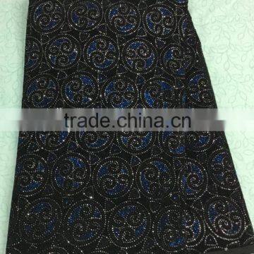 CL14-1 (10) New arrival and high quality African Velvet lace fabric with sequins for dress and clothes