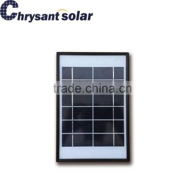 6V 5W Polycrystalline Solar Panel With Plastic Frame