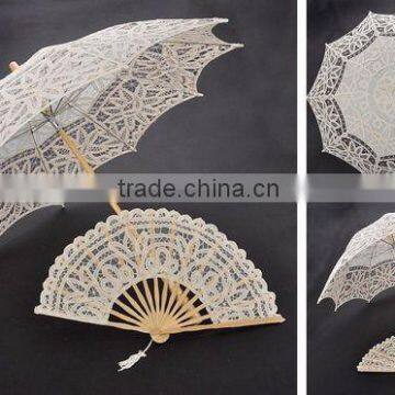 Wholesale Classical Pattern Design Parasol and Fan