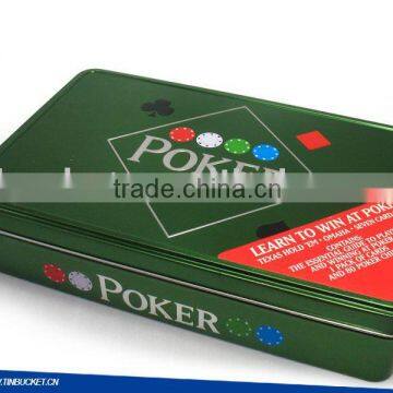 Bright printing square Playing Card Box