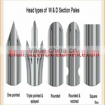 powder coated palisade fence / welded fence for sale