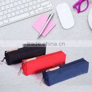 2016 OEM Stationery Canvas Pen Pencil Case Cosmetic Bag Travel Makeup Bag School Storage