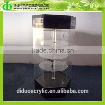 DDC-C031 Trade Assurance Shenzhen Factory Wholesale Glass Revolving Display Cabinet