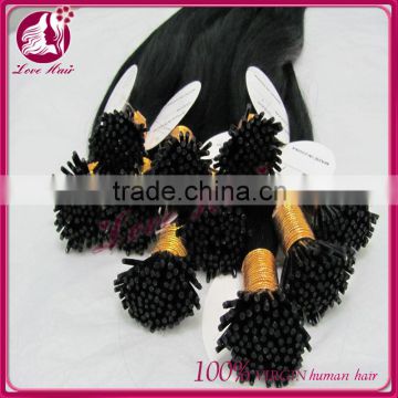 So HOT selling i-tip hair brazilian hair company hair extension company