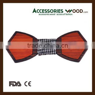 new fashion bow ties real natural wood ties new handcraft wooden 2016