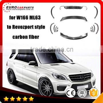 ML63 carbon fiber parts fit for MB ML-CLASS W166 ML63 to RZ style carbon fiber kits