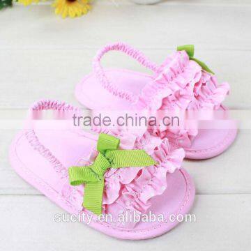 Fancy New Designs Flat Girls Sandals With Ribbon photo-2