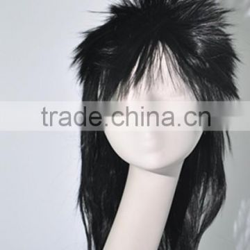 Black straight wig with cock synthetic Festival wigs N342