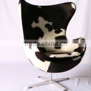 Modern Arne Jacobsen Replica Pony Egg Chair Cowhide