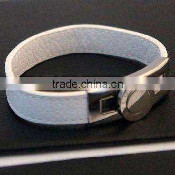 High Quality leather bracelet with stone,MOQ 2ps per stye