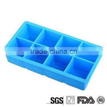 8 Cavity New Eco-friendly Summer Style Big Ice Maker Silicone Ice Mold photo-3
