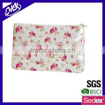 full printing PVC zip square purse